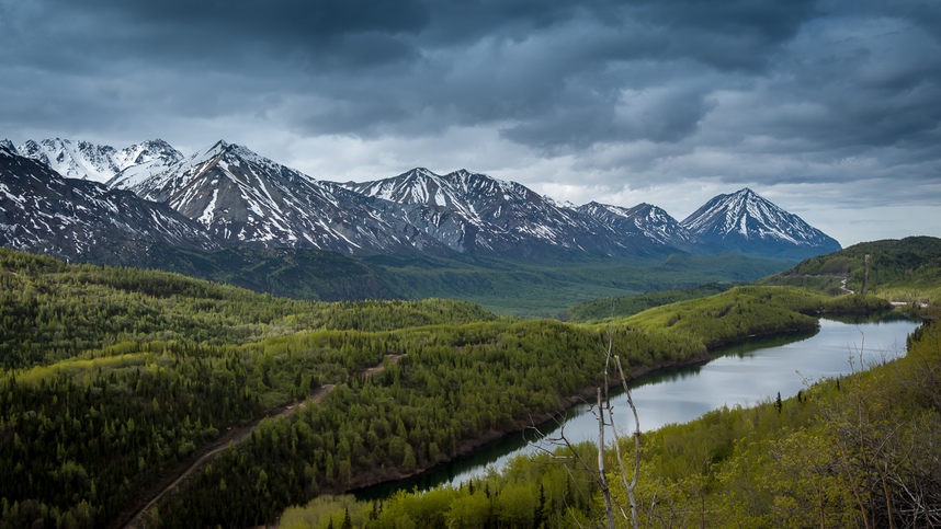 LONG LAKE, GLENN HIGHWAY ALASKA